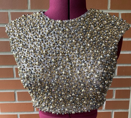 Terani couture gray jeweled - terani,