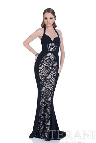Terani couture halter gown - terani,